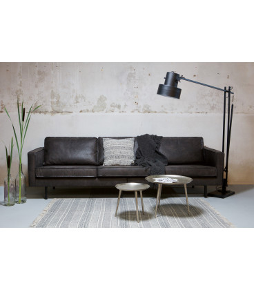 Canapé Rodéo 3 Places XL Black Cuir RecycléWOOOD by De Eekhoorn