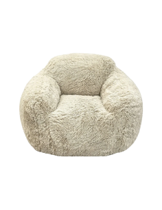 Fauteuil Balou fausse fourrure naturel opjet 2
