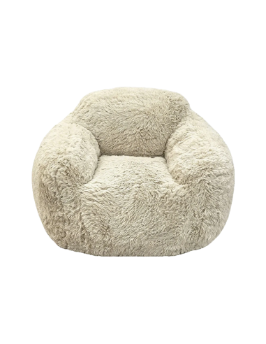 Fauteuil Balou fausse fourrure naturel opjet