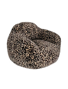 Fauteuil Balou fausse fourrure leopard opjet