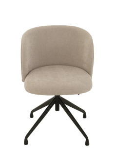 Chaise Tourner/Haut/Bas Textile Beige 2