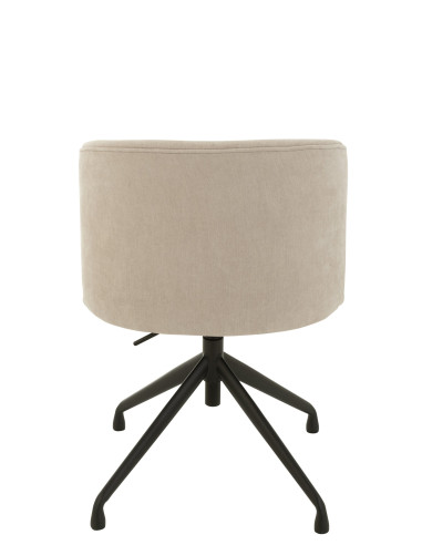 Chaise Tourner/Haut/Bas Textile Beige