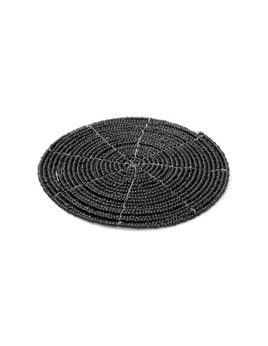 Le dessous de verre perlé - Noir