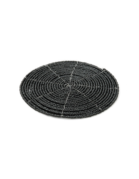Le dessous de verre perlé - Noir