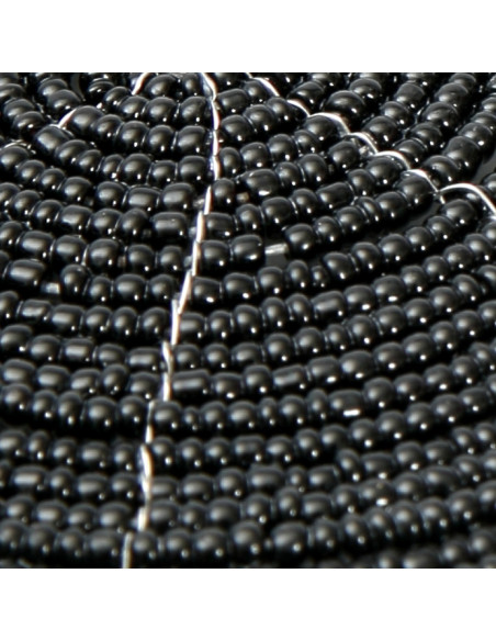Le dessous de verre perlé - Noir